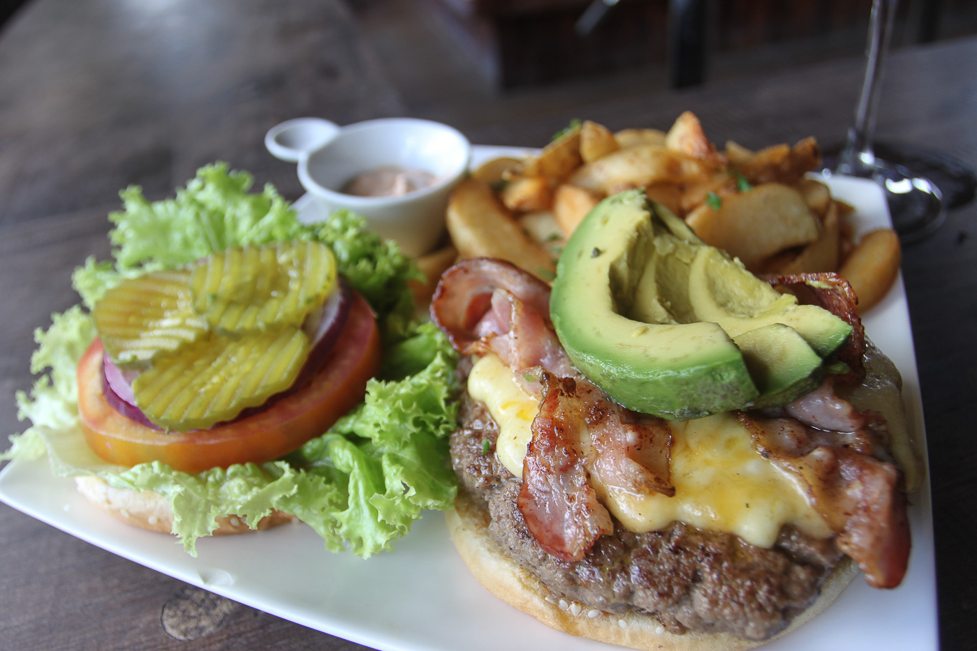 Avocado Bacon Cheeseburger Nativo Sports Bar