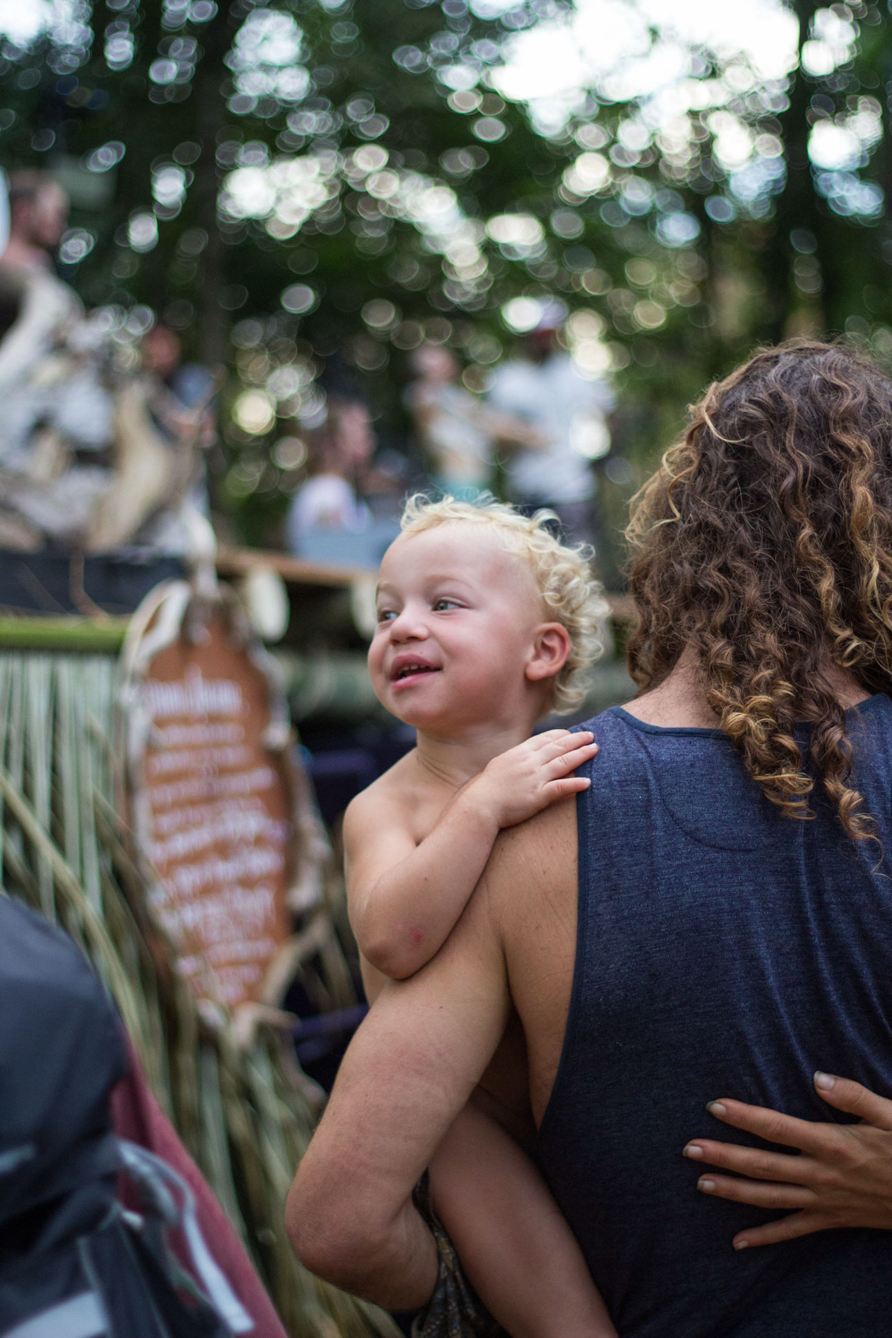 Baby With His Father Envision Festival Costa Rica