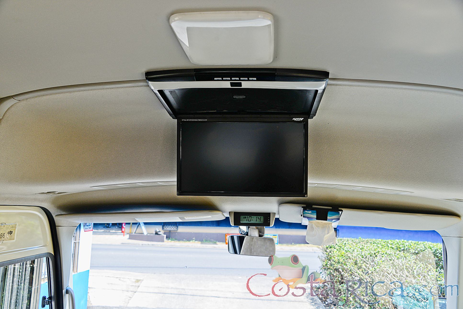 Passenger Coaster Van Tv Screen