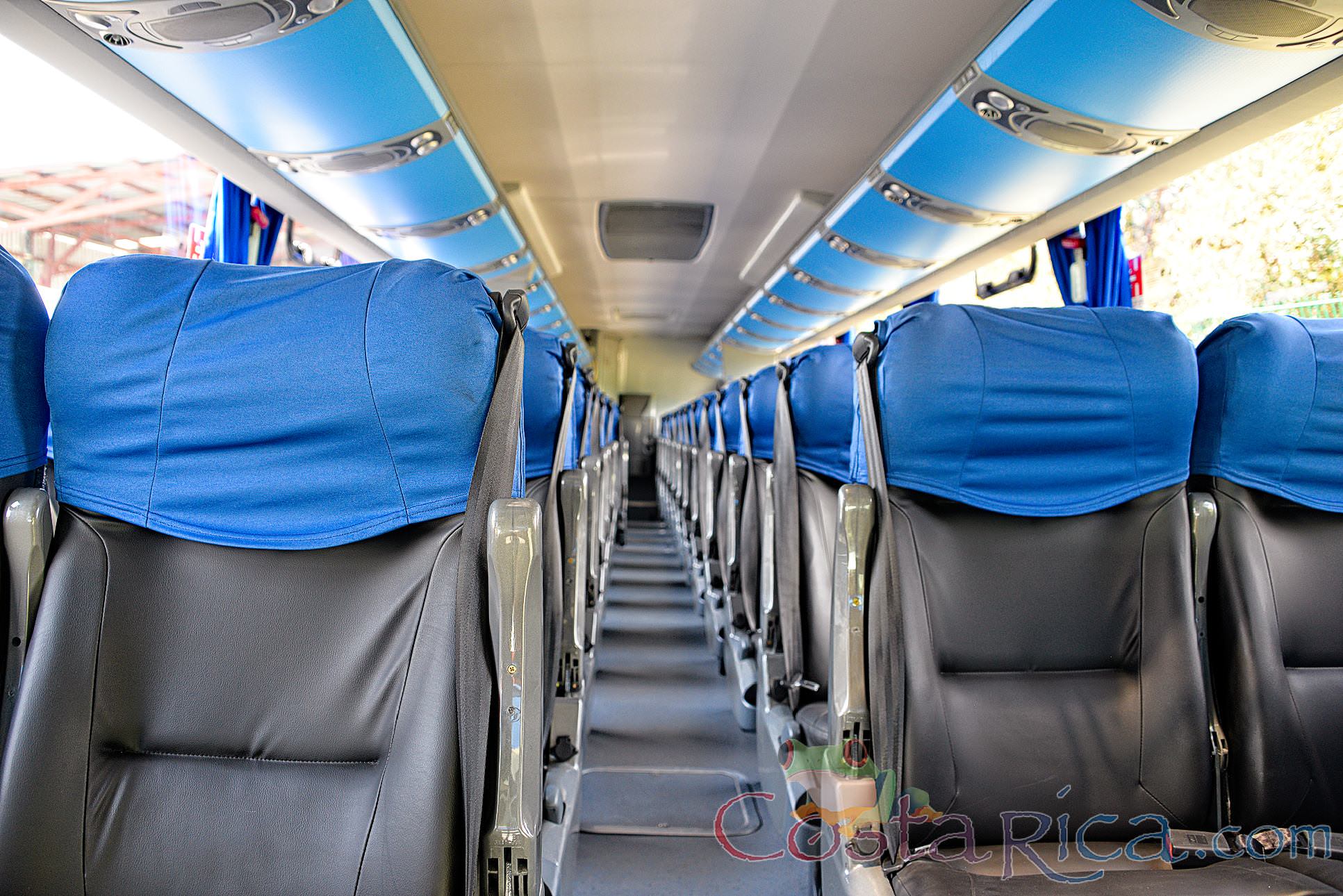 Passenger Coach Front View Seat Rows