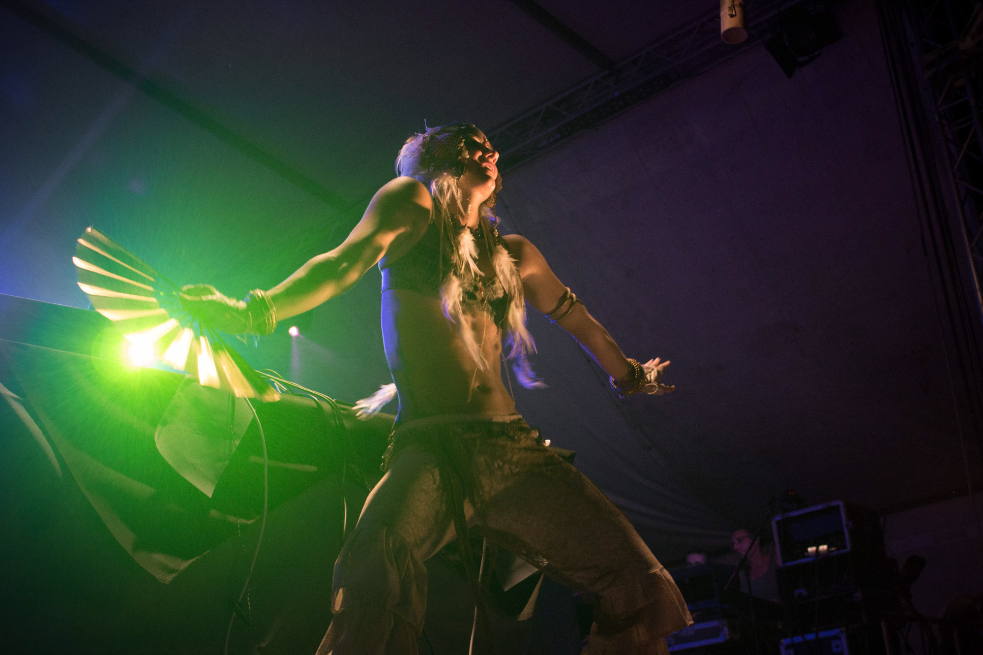 Dancer Near A Green Light Envision Festival Costa Rica