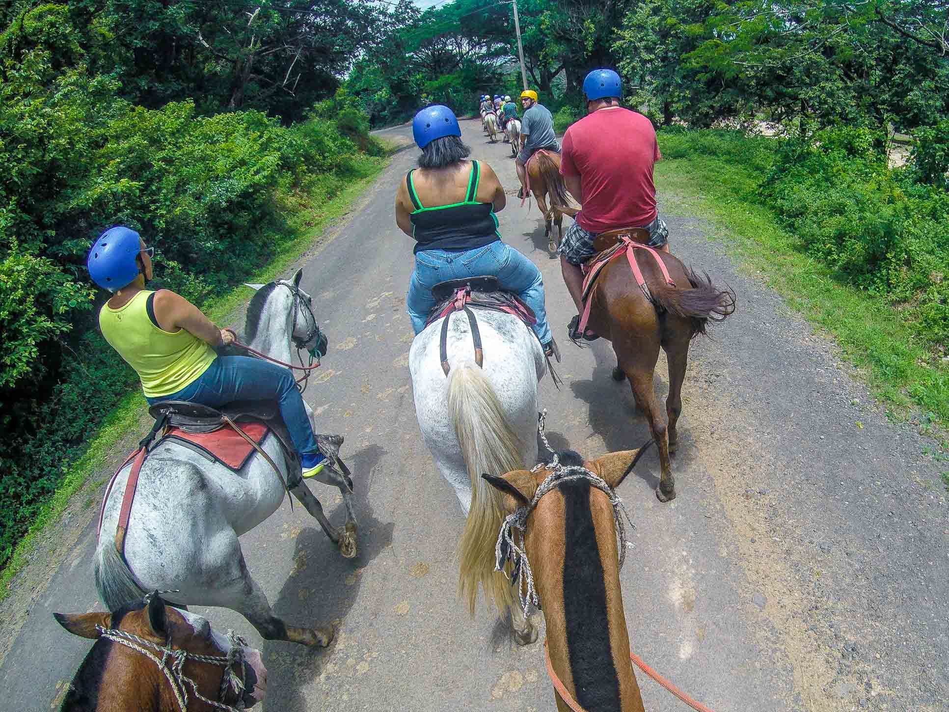 Short Street Stretch To Reach The Dirt Trail Horseback Riding Rincon De La Vieja