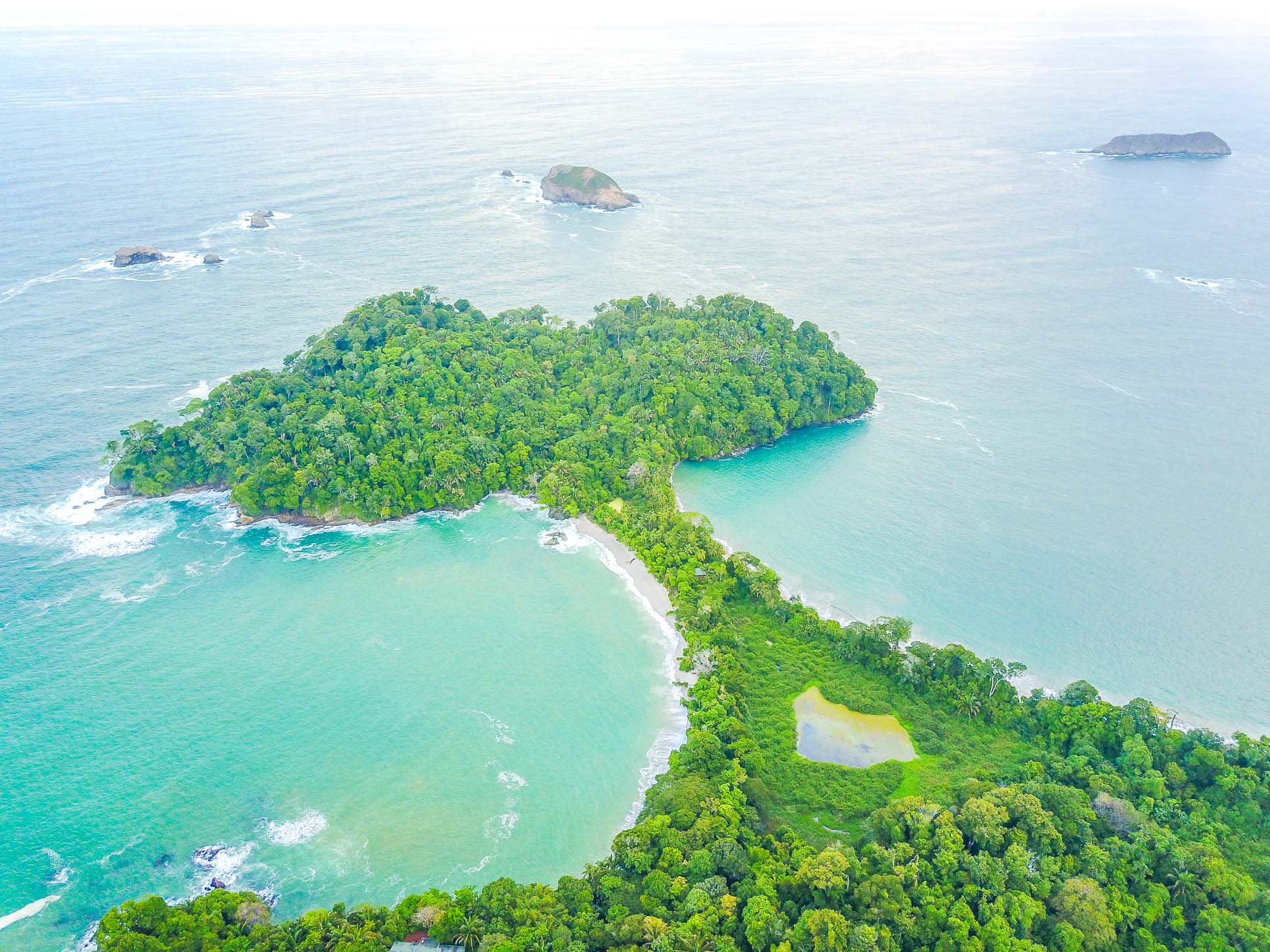 Manuel Antonio National Park Cathedral Point Looking South Aerial Views