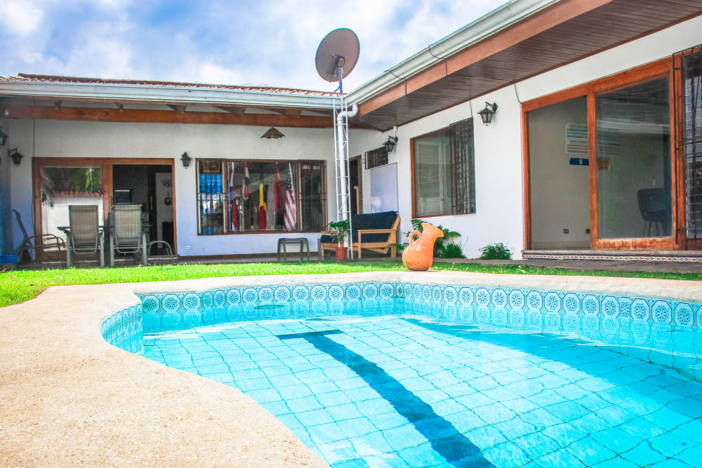 Inside View With Pool View Spanish School For Residents