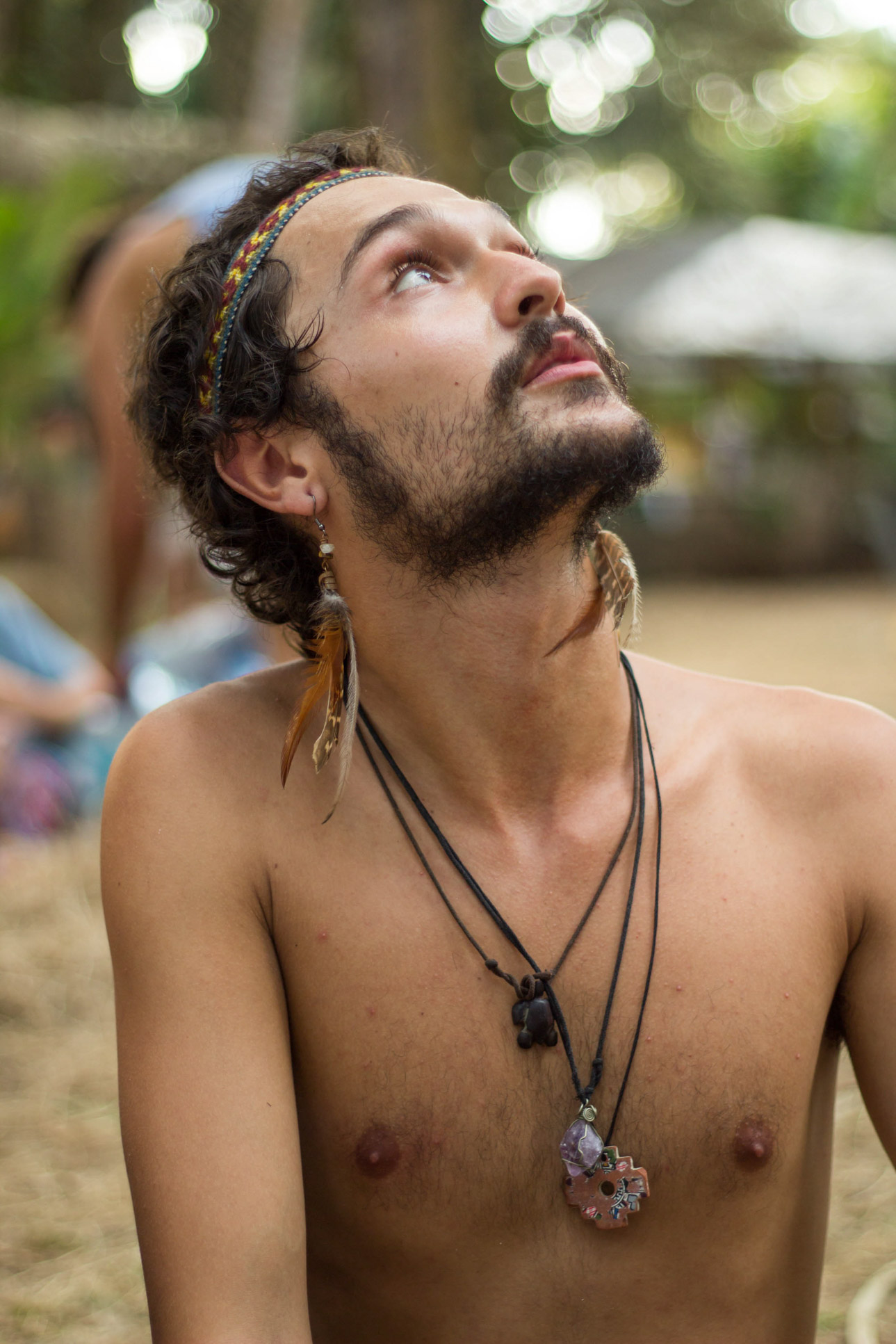 Guy Looking At The Sky Envision Festival Costa Rica