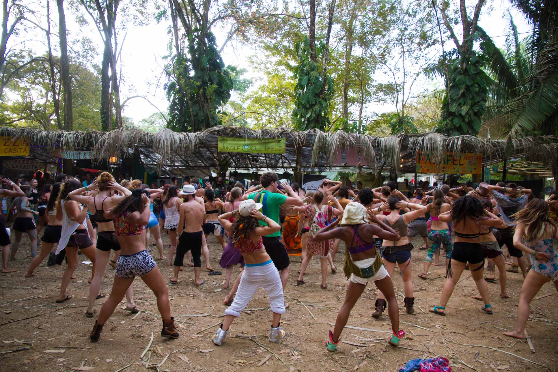 Group Dancing Envision Festival Costa Rica