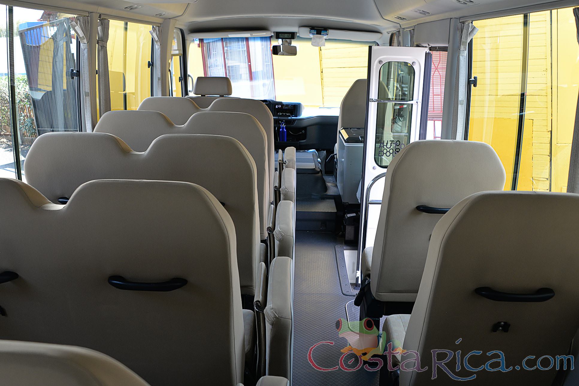 Passenger Coaster Van Seat Row Back View