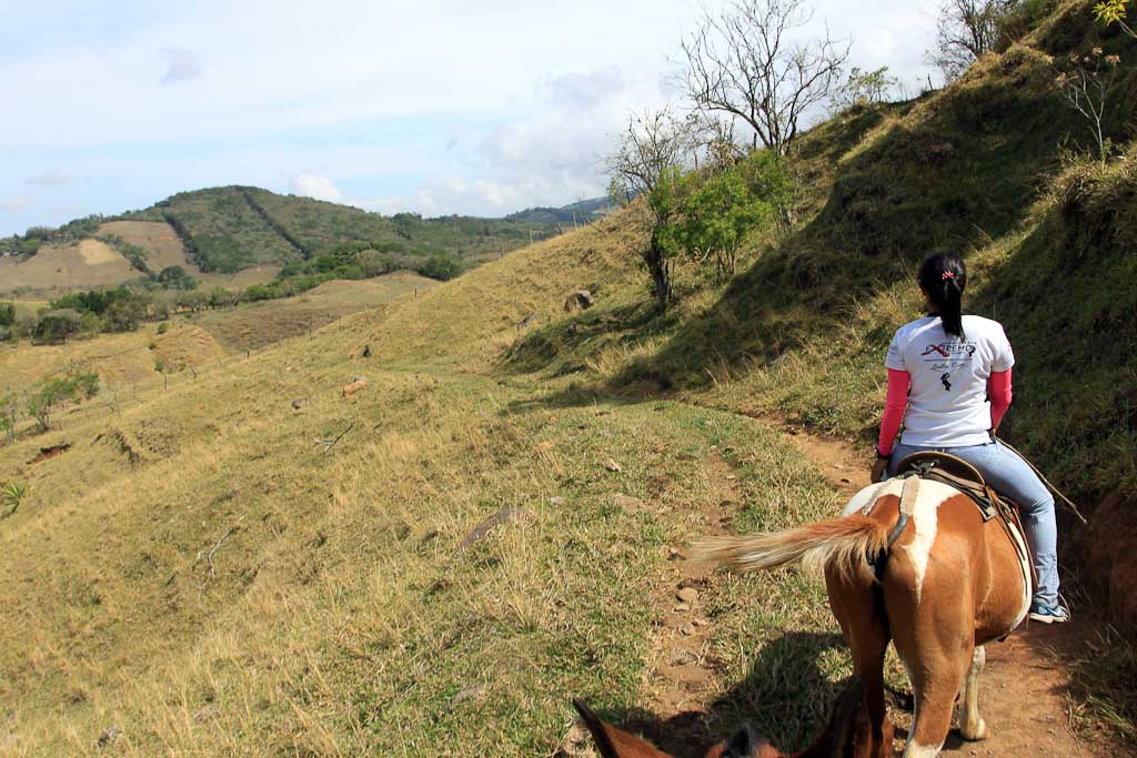 Our guide leads the way through the hills