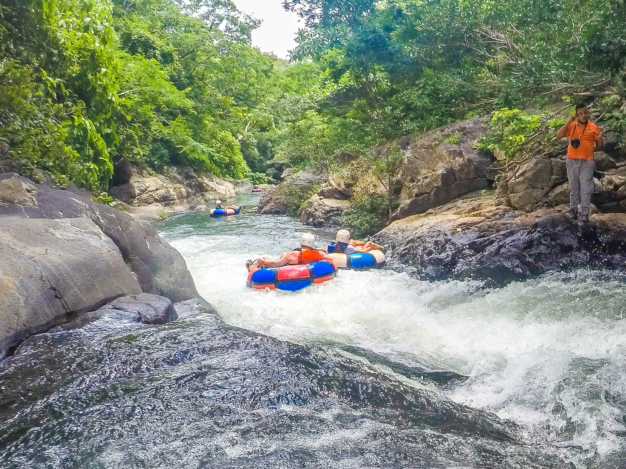 Sliding On Rock Surfaces Rio Negro Tubing Rincon De La Vieja