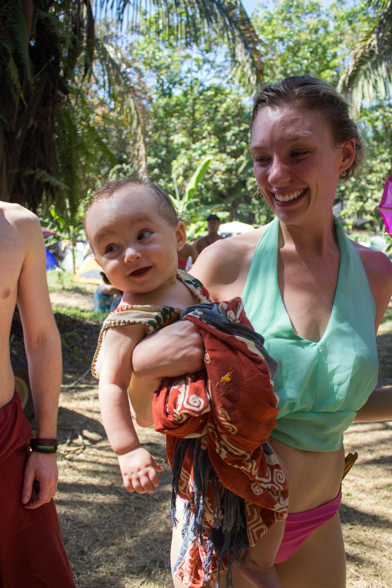 Mom With Smiling Baby Envision Festival Costa Rica