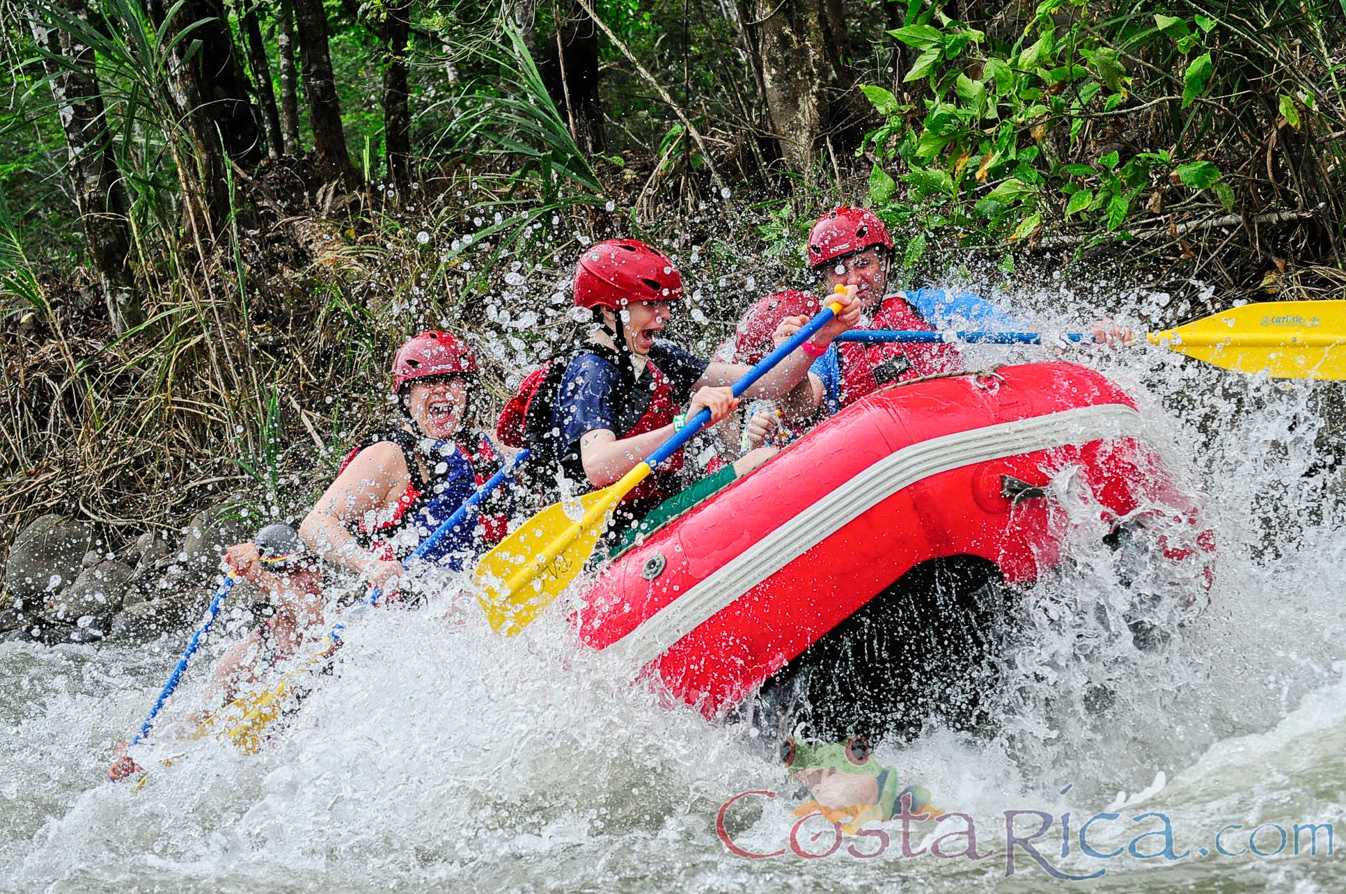 Rafters On The Rapids Of Balsa River Arenal