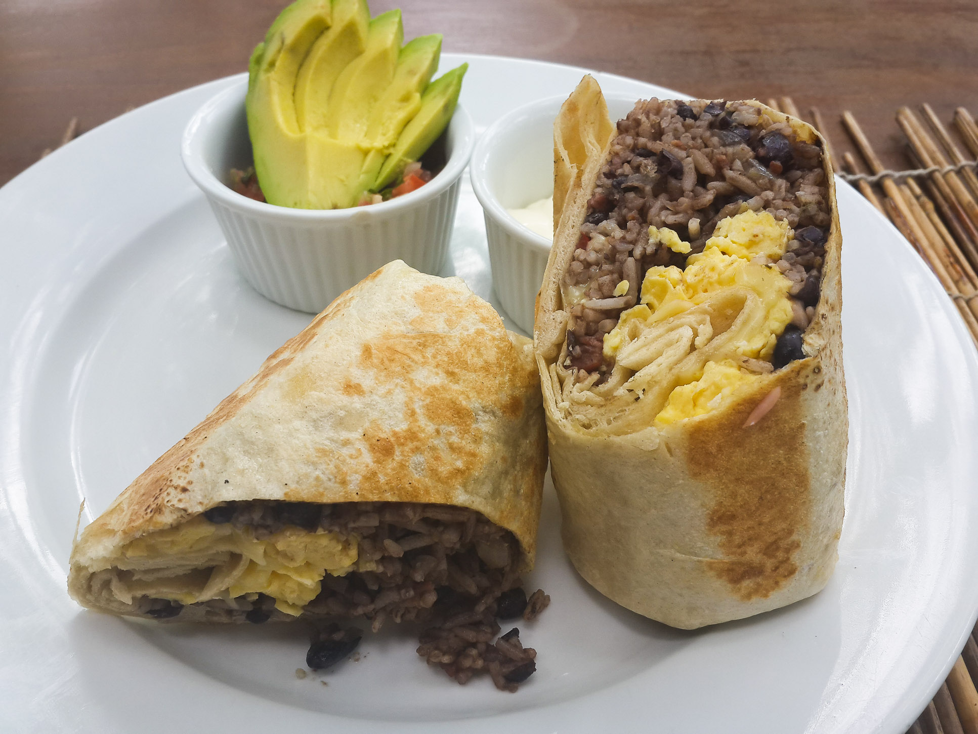 Breakfast Burrito Shambala Restaurant