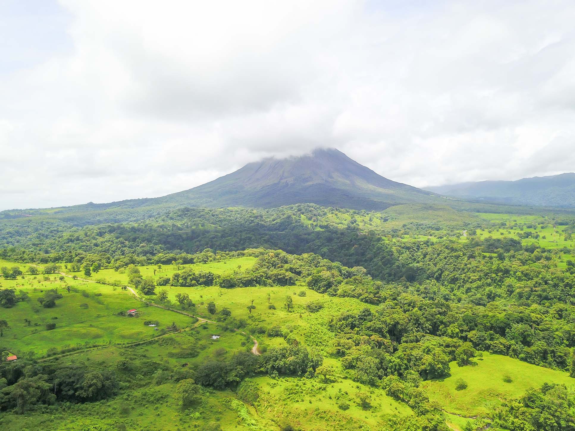 View Of Arenal Volcano From Arenal Hanging Bridges Mistico Park