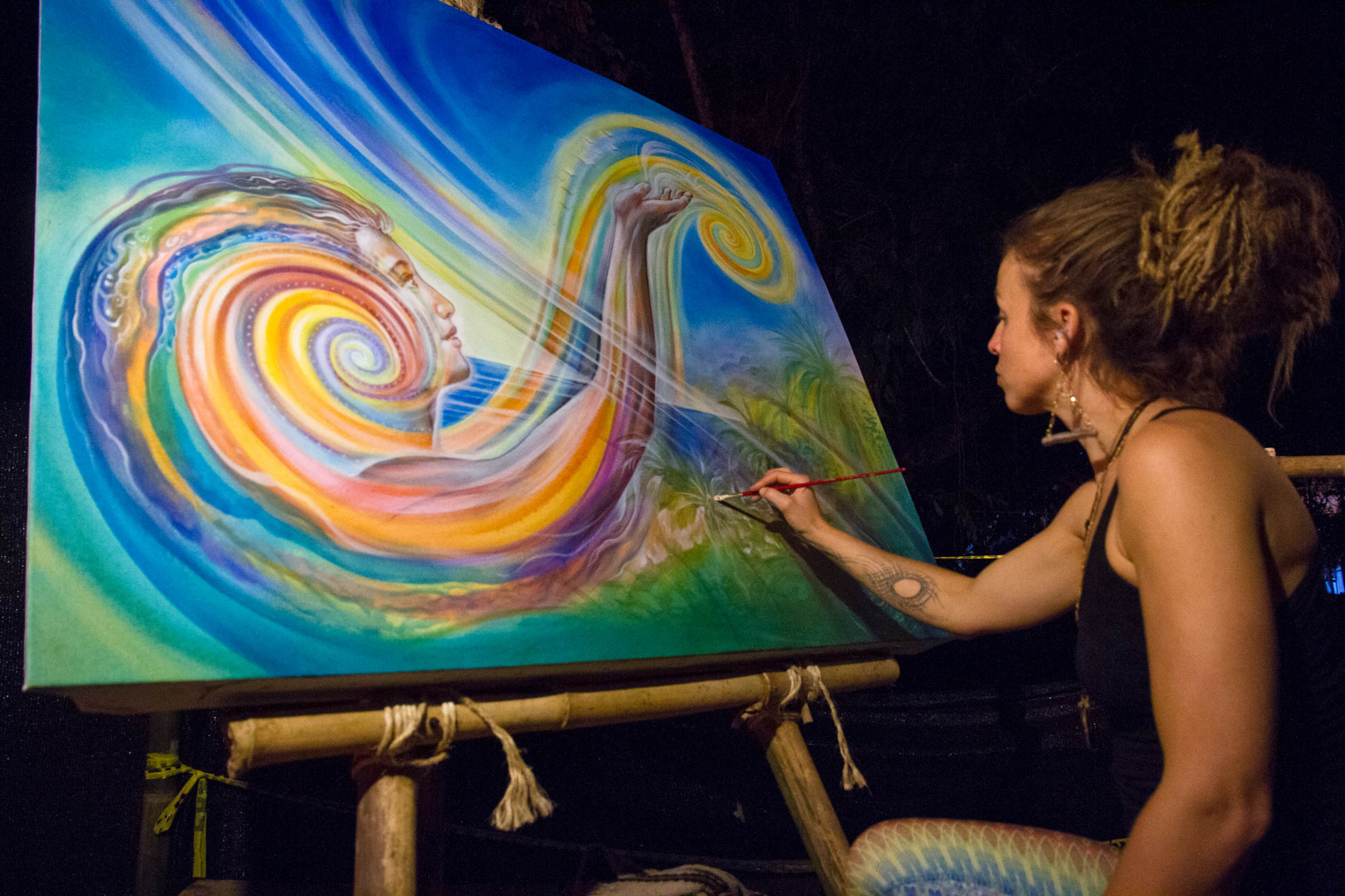 Artisit Painting Envision Festival Costa Rica
