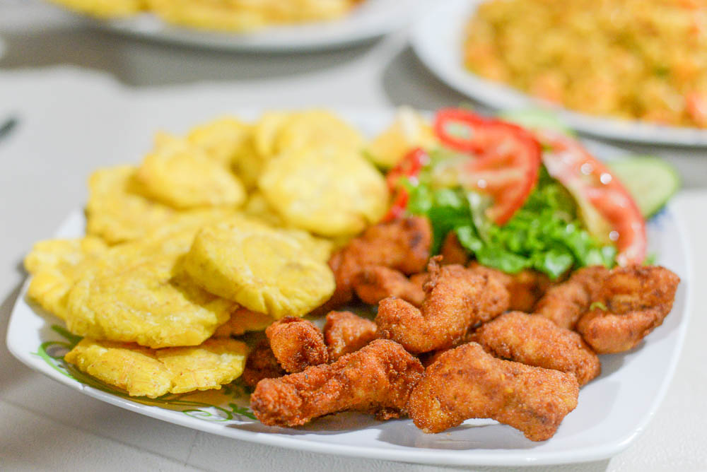Fried Fish Platter Soda Marbella Puerto Jimenez