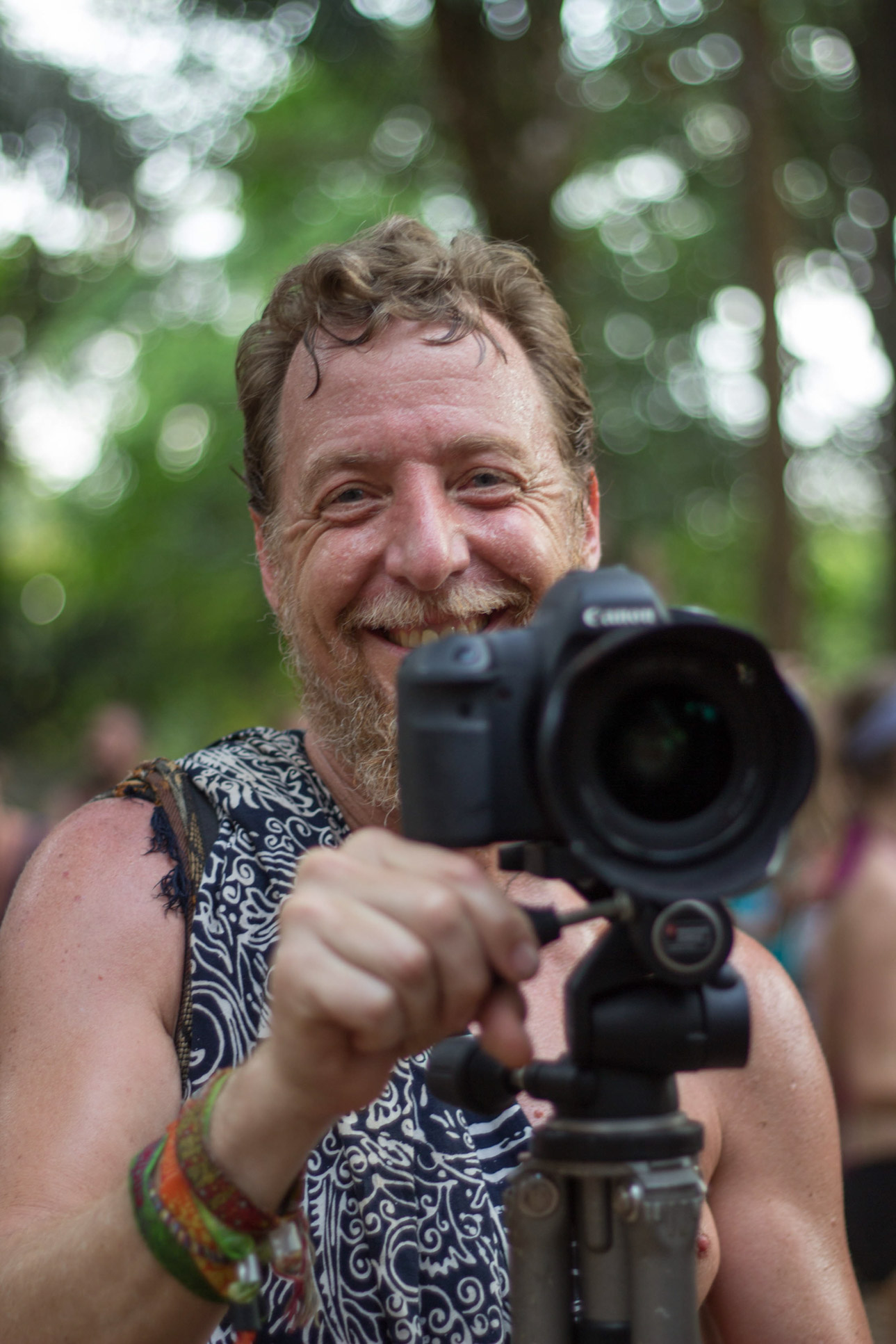 Photographer With A Camera On Tripod Envision Festival Costa Rica