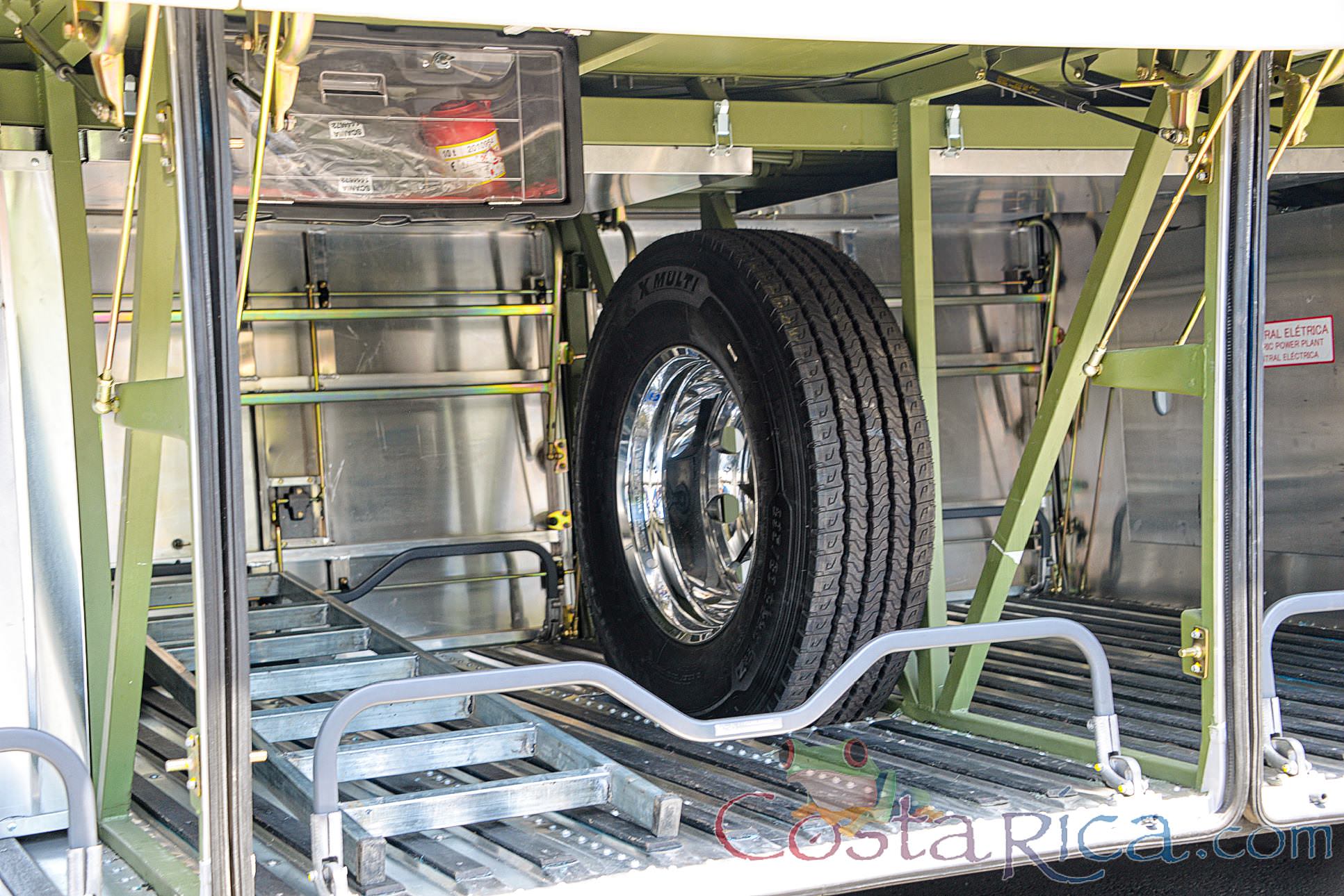 Passenger Coach Luggage Compartment Close Up