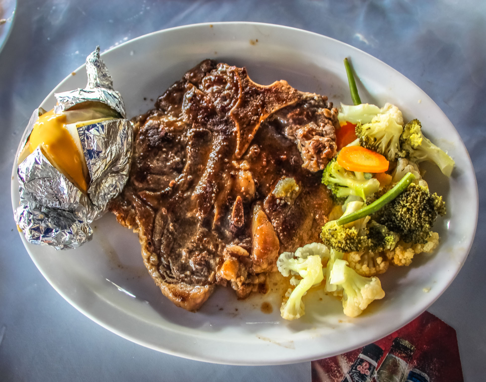 Imported T Bone Steak At Marisqueria Corcovado Puerto Jimenez