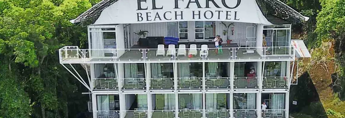 el faro hotel superior areal view main building with pool