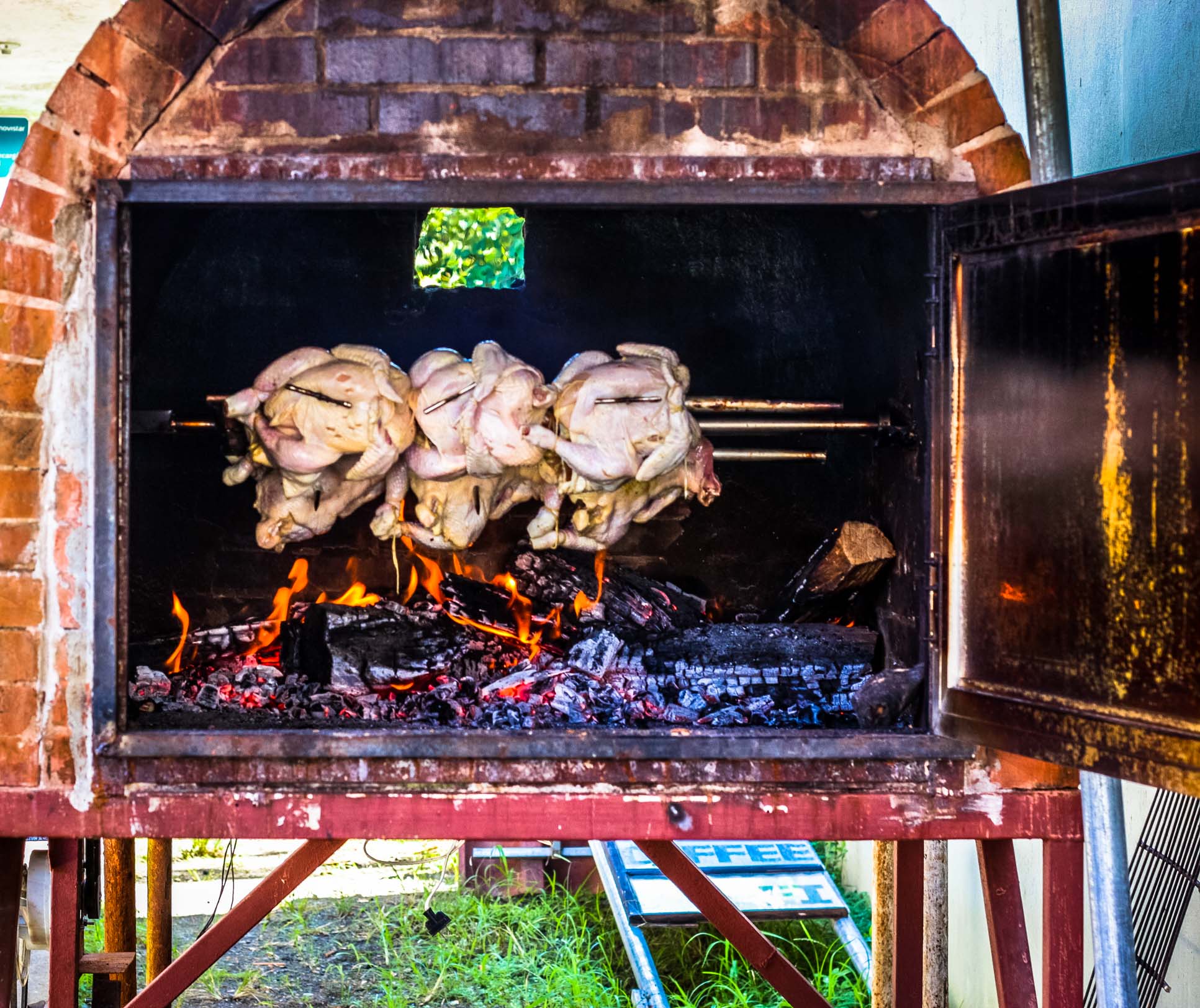 Cafe Monka Chicken On Rack In The Oven