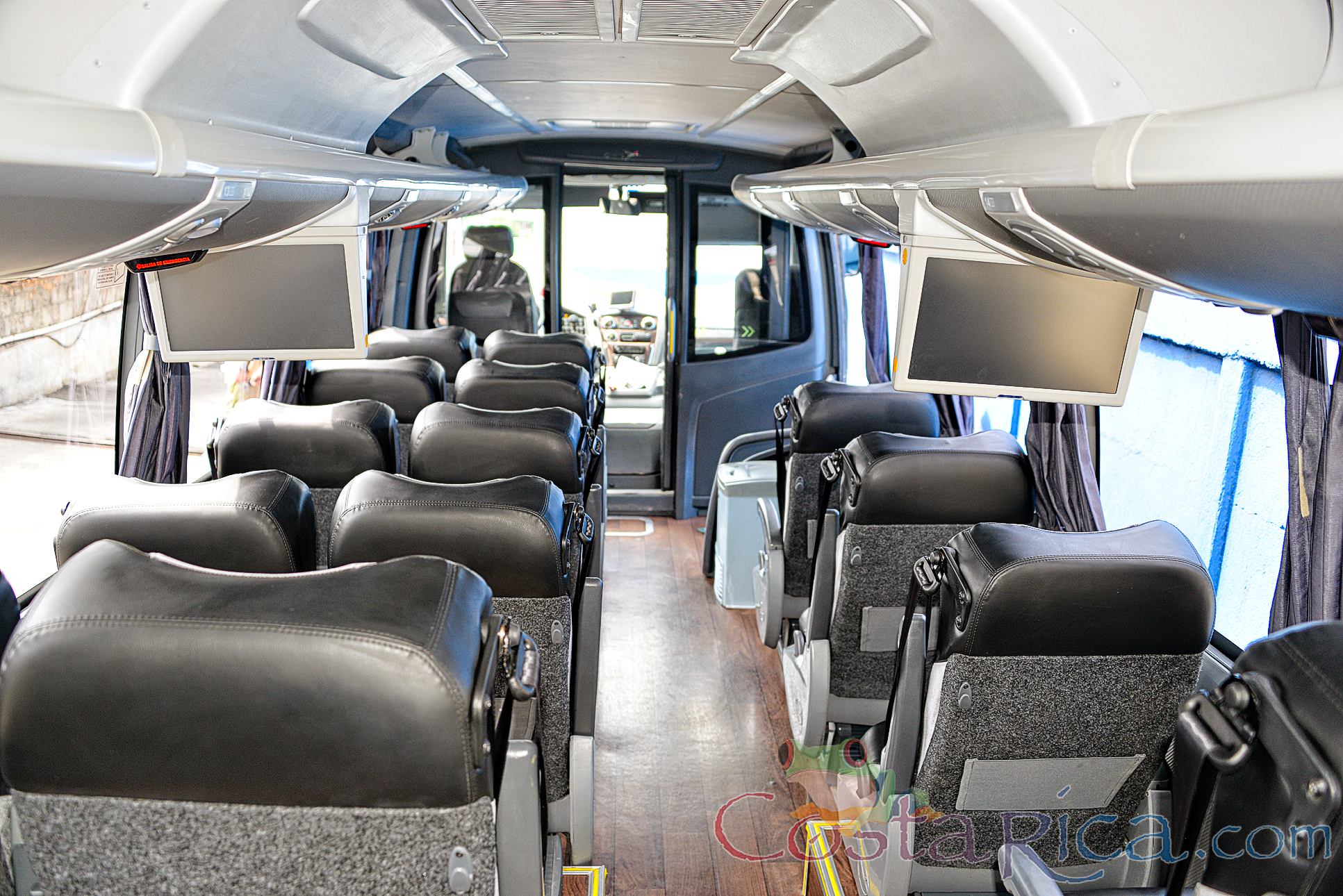 Passenger Volare Coach Inside Seat View From The Back Row