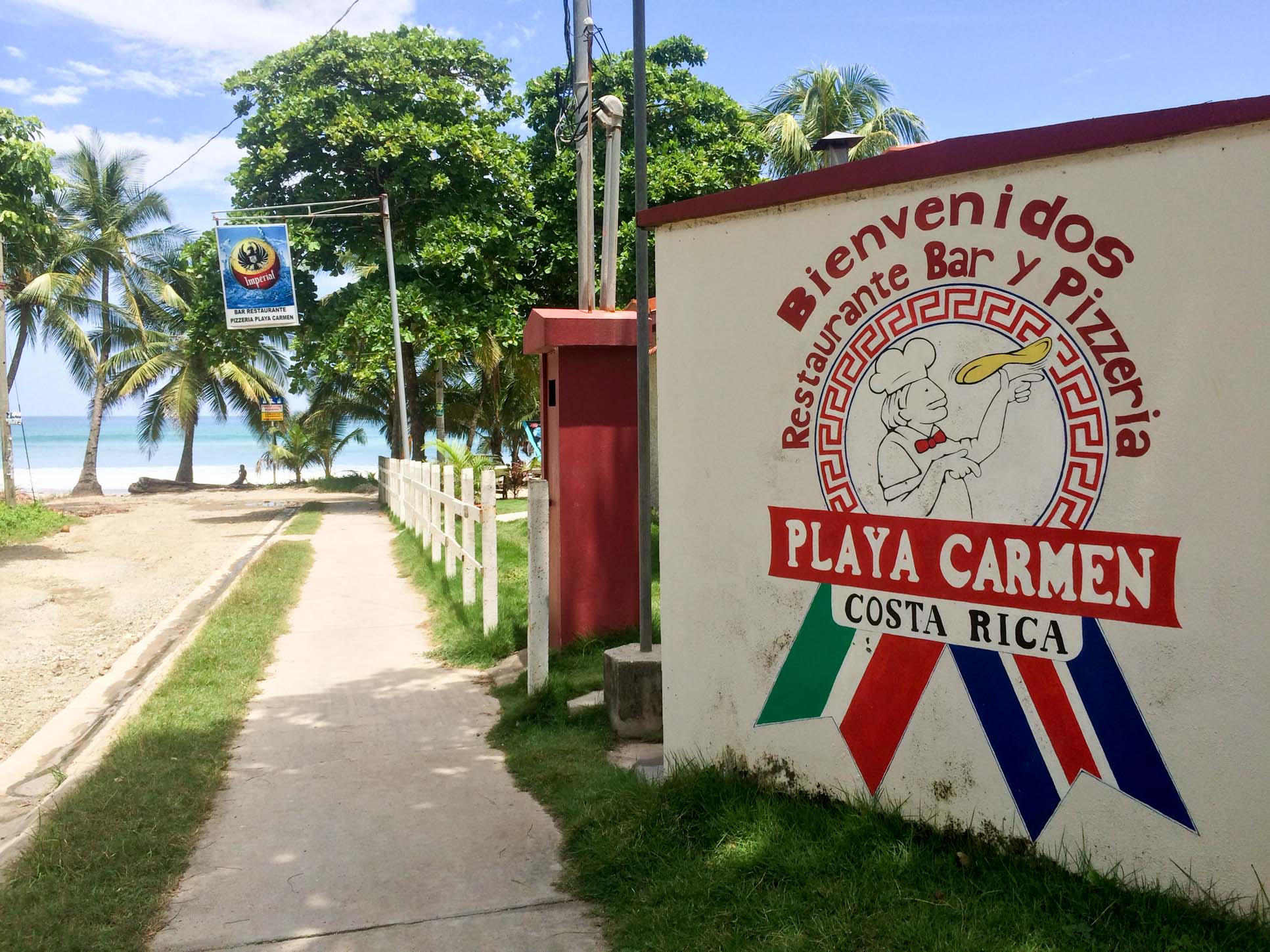Bar Restaurant Pizzeria Playa Carmen Sign