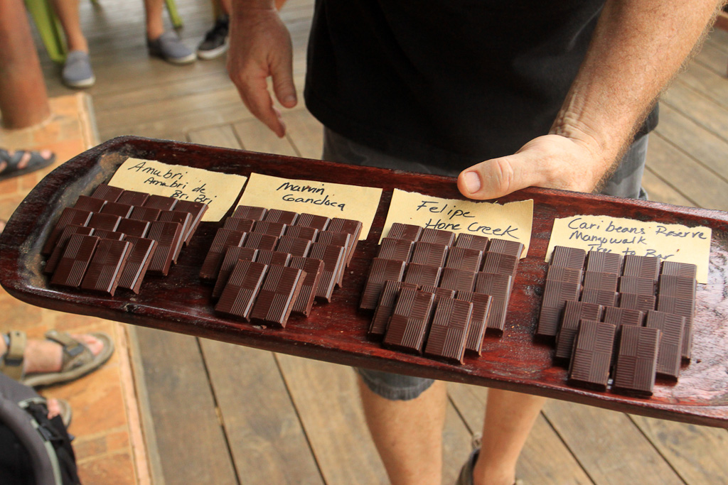 Artisanal chocolate made from local cacao