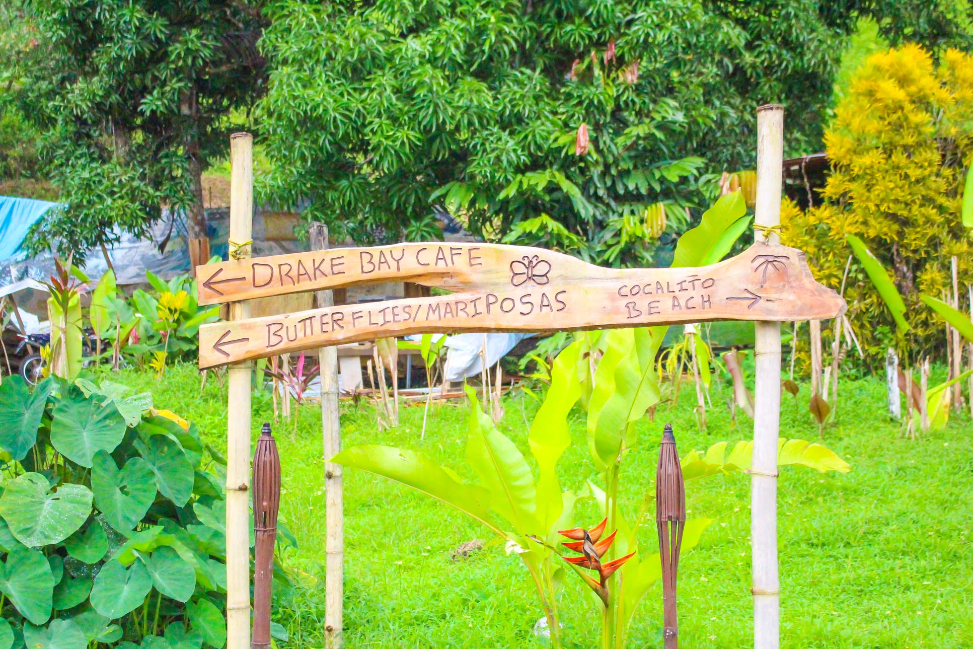 Drake Bay Cafe Town Sign