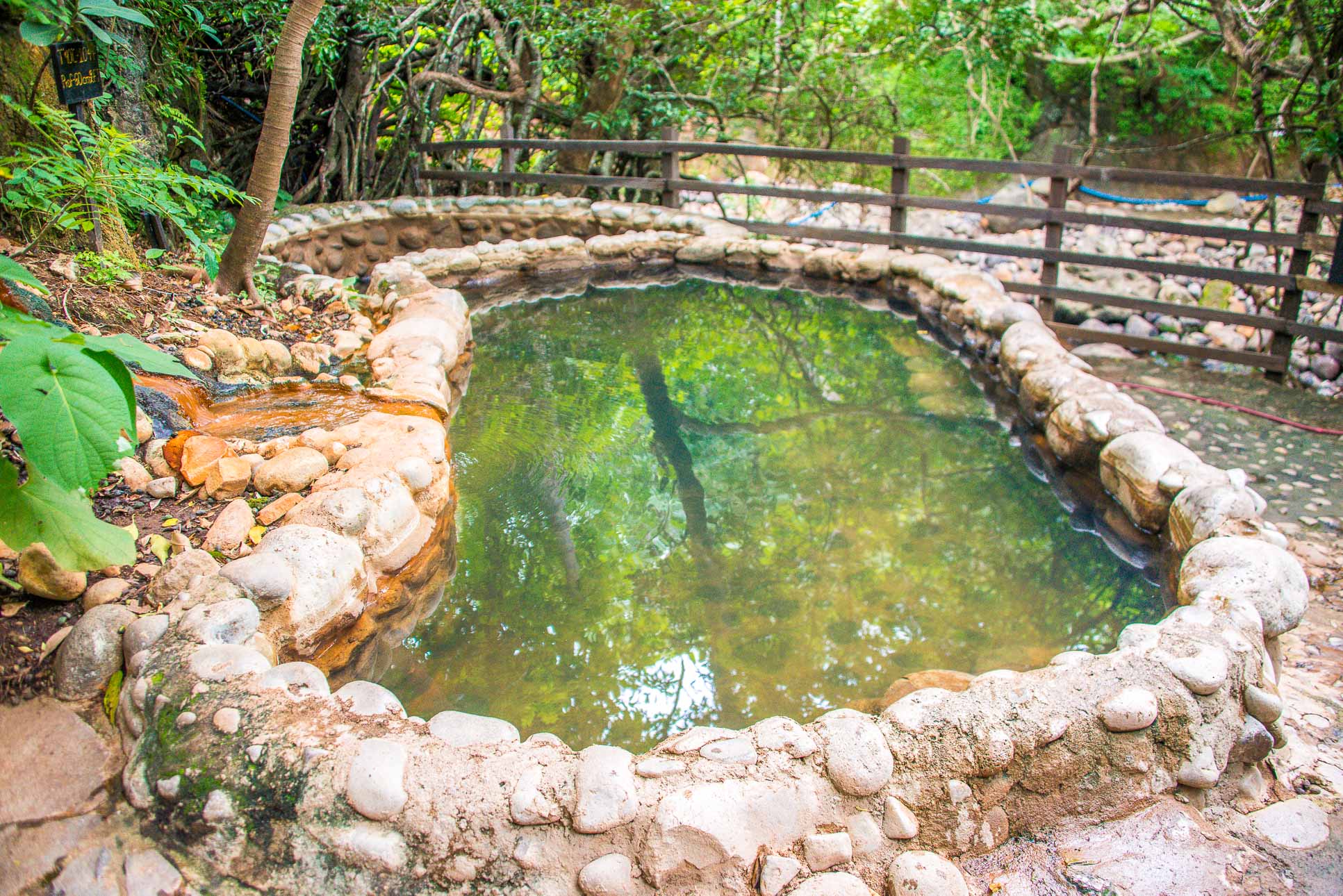 View Of Cement Pool With A Fence Hot Springs Pools Rincon De La Vieja