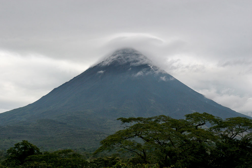 Arenal Volcano on an Overcast Afternoon