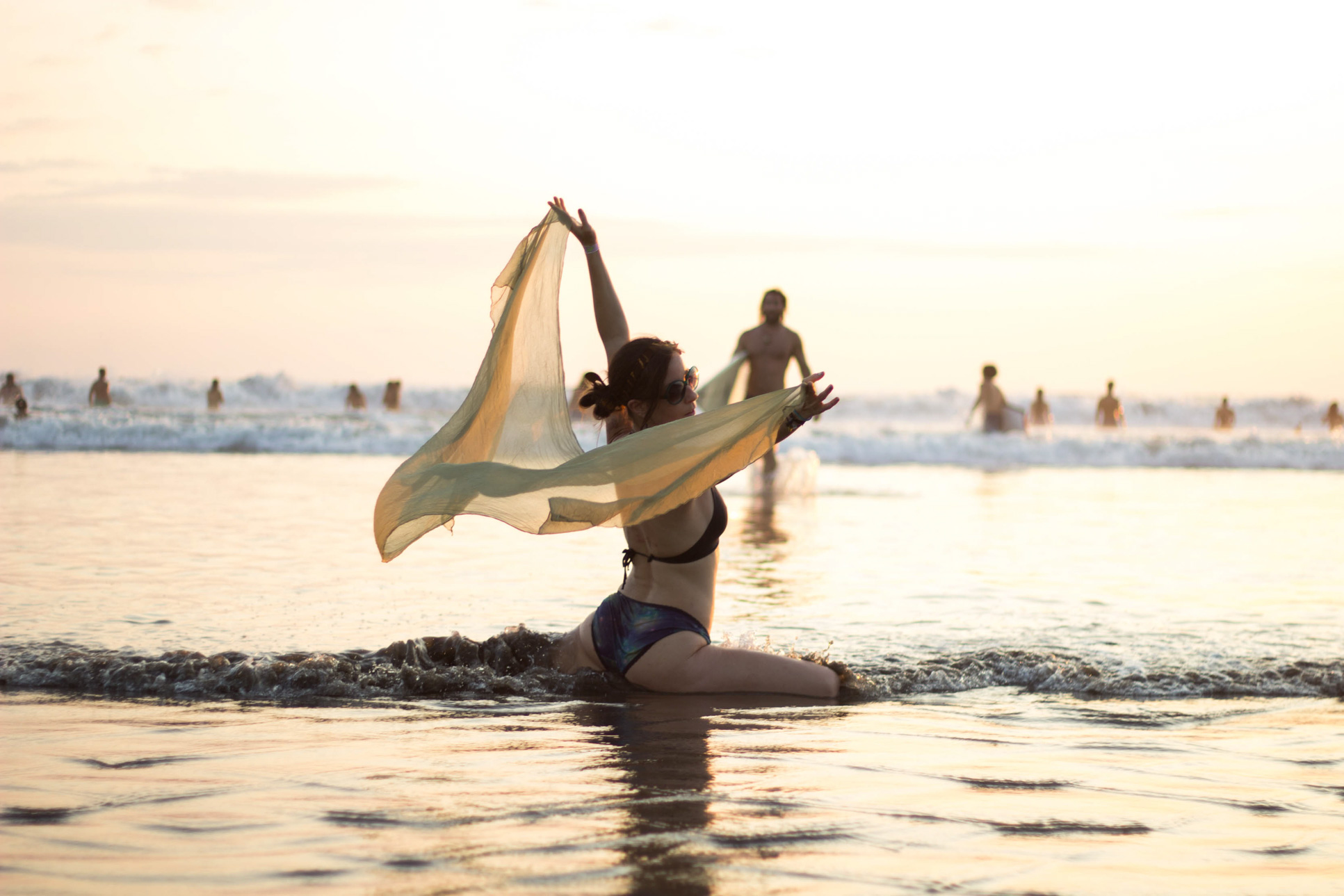 Acrobatic Yoga On The Beach Envision Festival Costa Rica