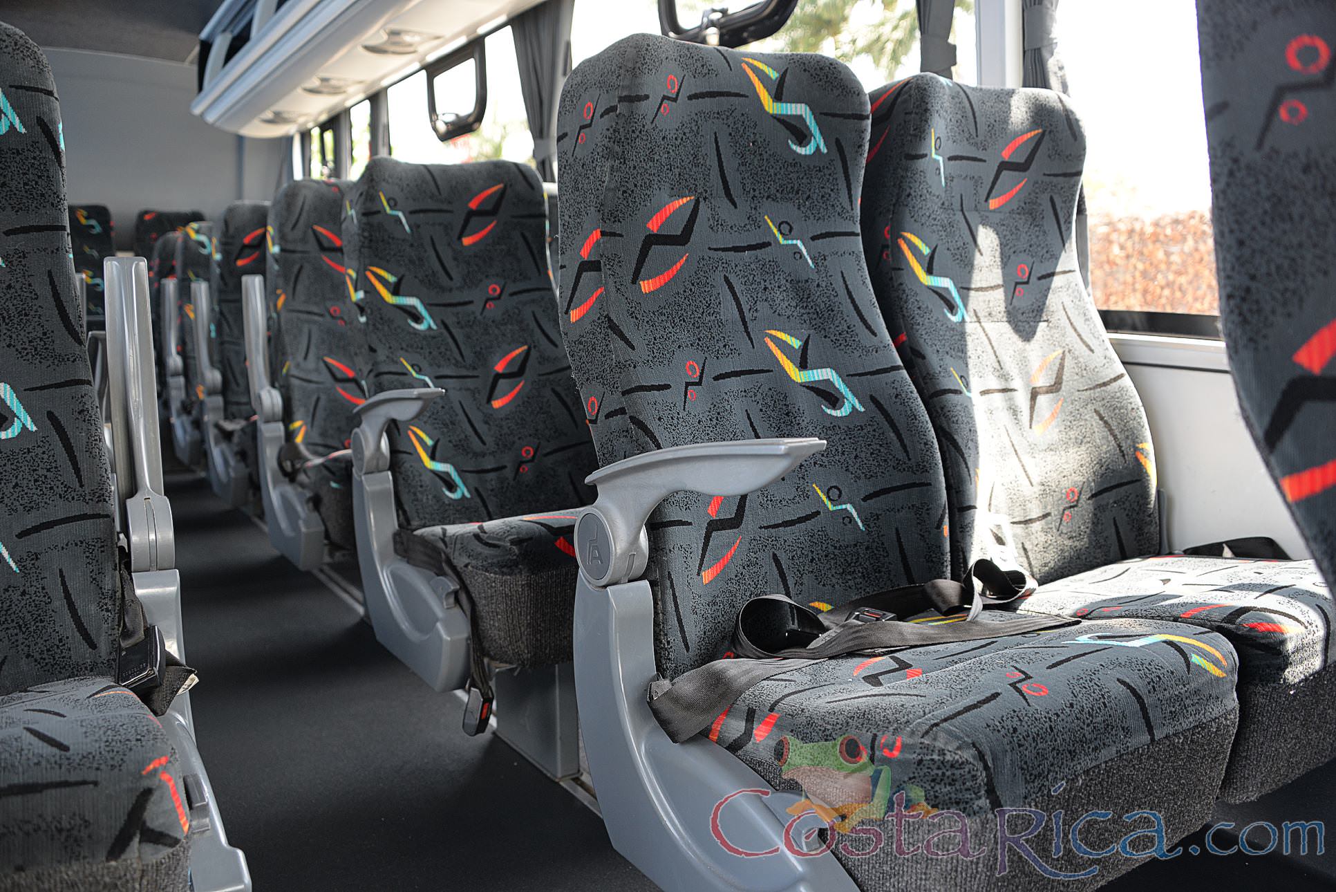 Passenger Hino Senior Coach Seat Row Close Up