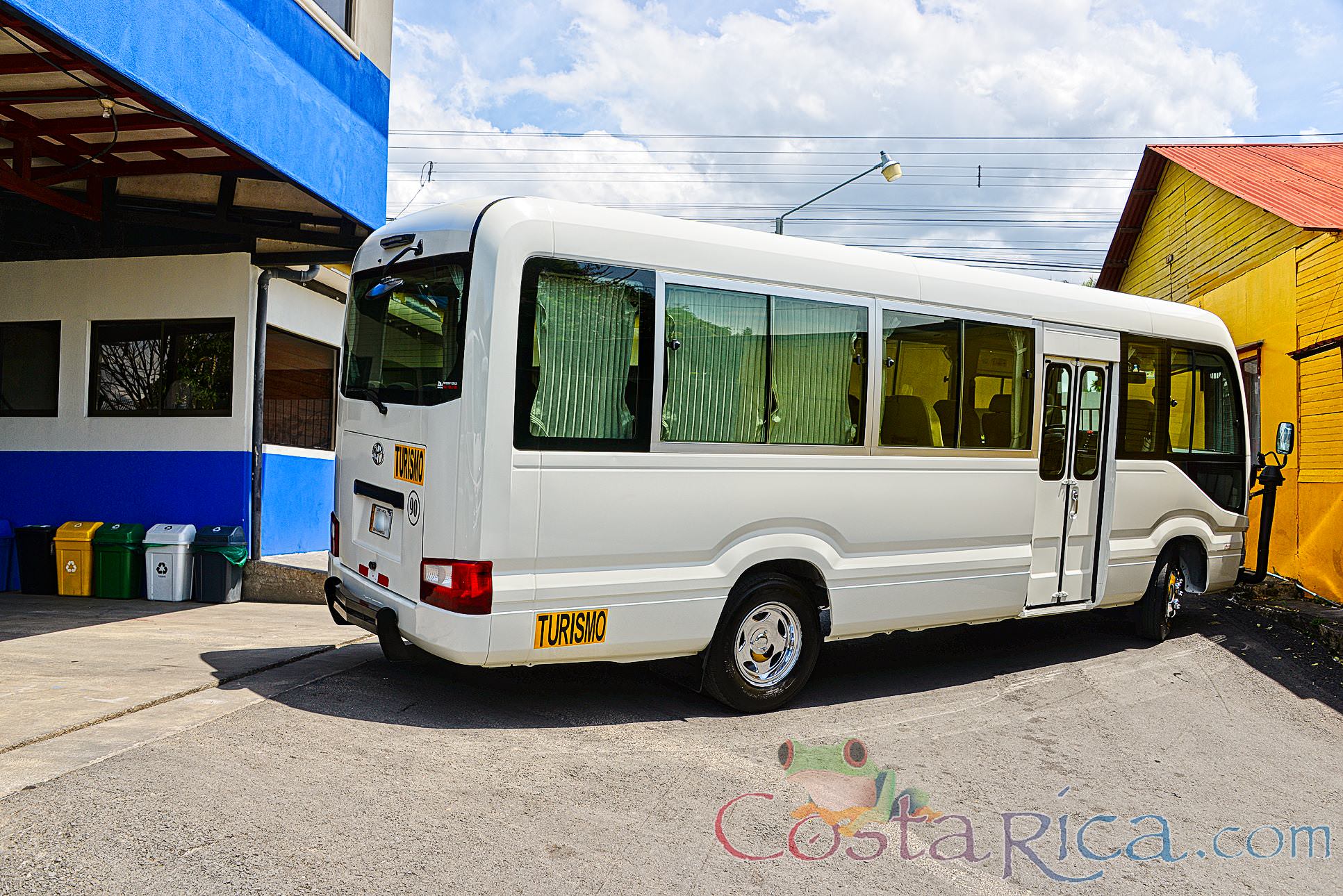 Passenger Coaster Van Back Lateral View