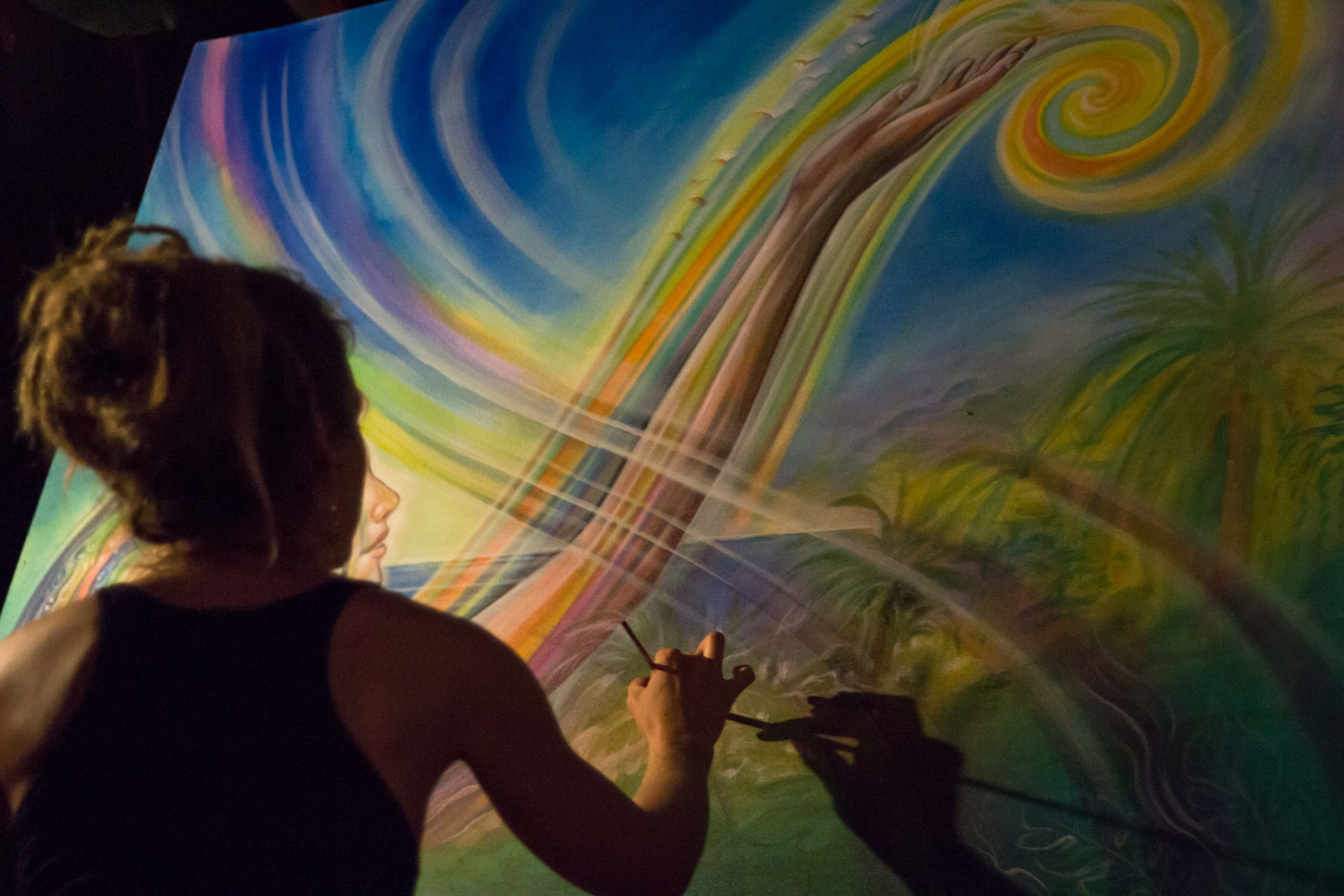 Artist Painting Envision Festival Costa Rica