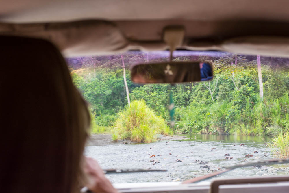 View From The Car Crossing A River To Access Los Patos Ranger Station