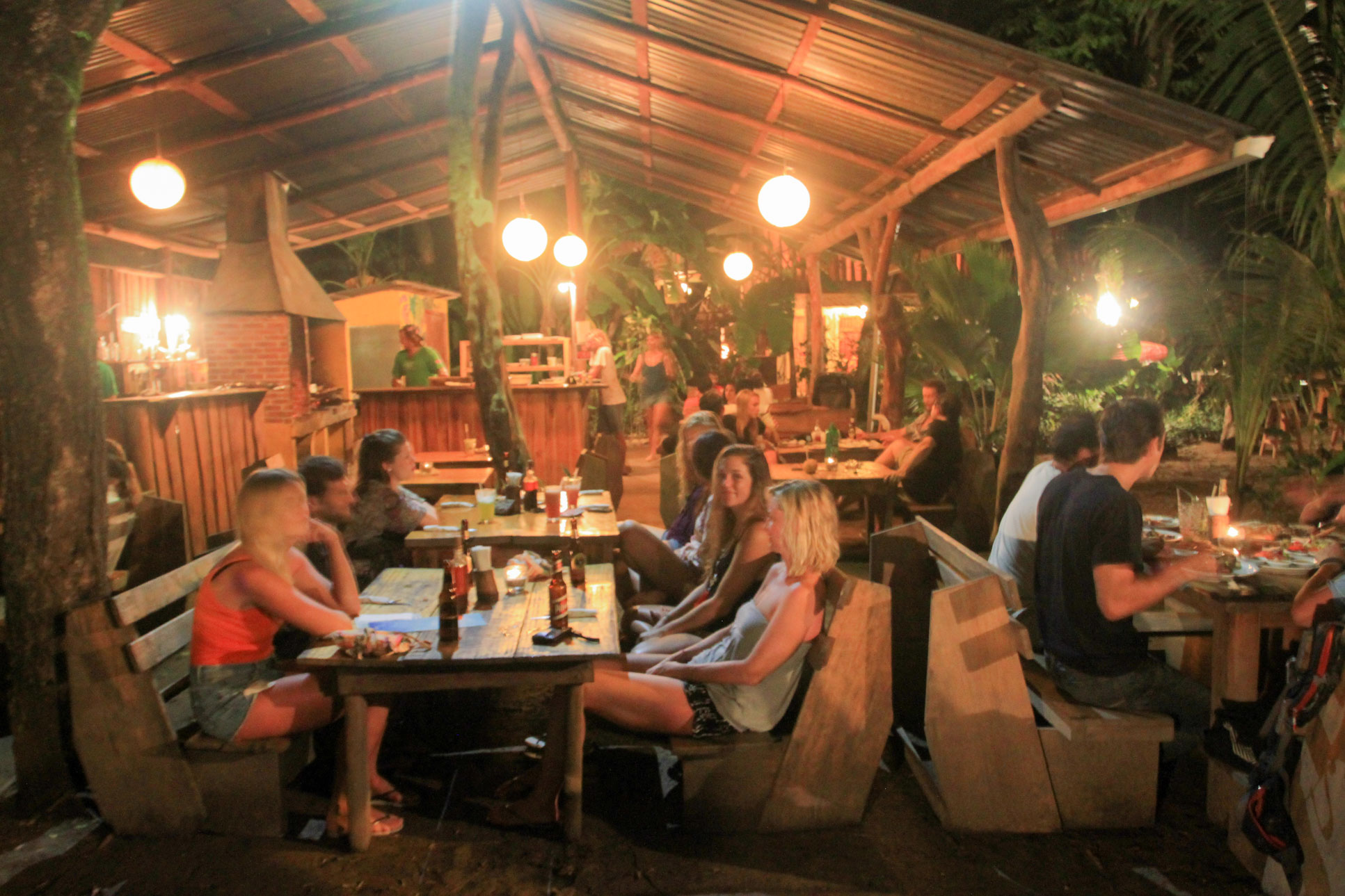 Customers At Casa Del Mar Restaurant